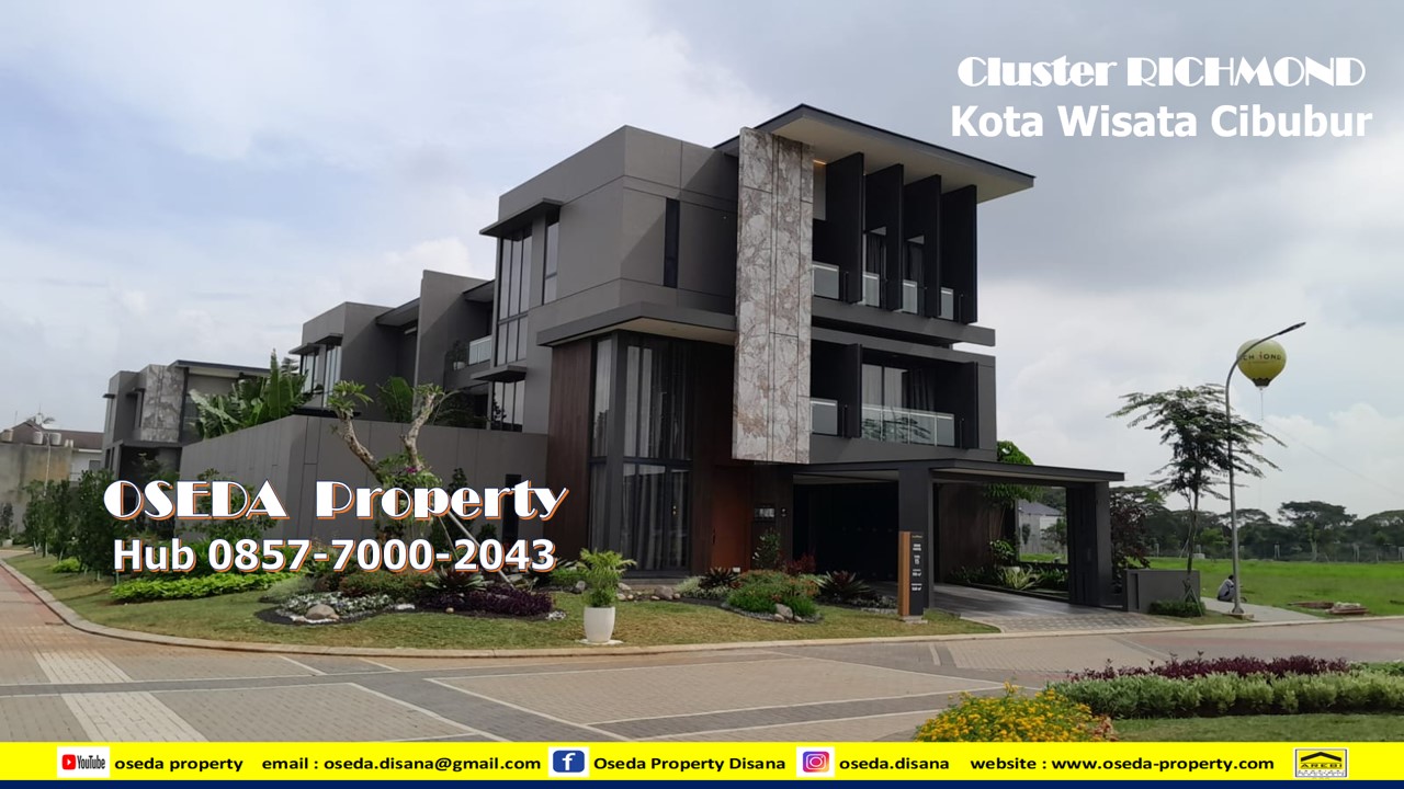 Dijual Rumah di Cluster Richmond Kota Wisata Cibubur - Tersedia 21 unit lagi 