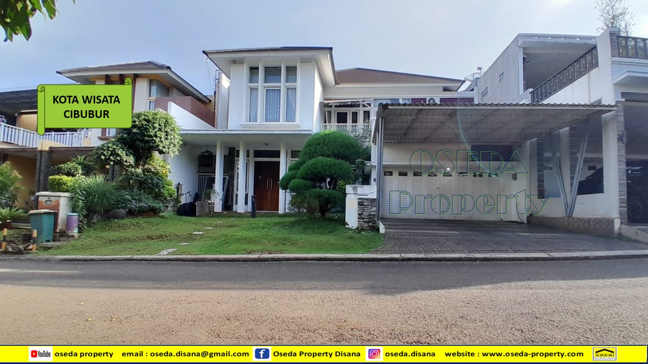 Dijual rumah di Kota Wisata Cibubur , Depan Taman & dlm Cluster  - RM  ID  072 